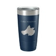 thumbnail image 1 of Lake Mendota Map Tumbler Travel Mug Insulated Laser Engraved Coffee Cup Wisconsin 20 oz Navy Blue, 1 of 1