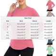 thumbnail image 3 of Women Crew Neck UPF 50 Long Sleeve Sun Protection Shirt, Curved Hem Moisture Wicking Lightweight Athletic Top for Hiking Running Beach Outdoor Casual Wear(White2,XXL), 3 of 4