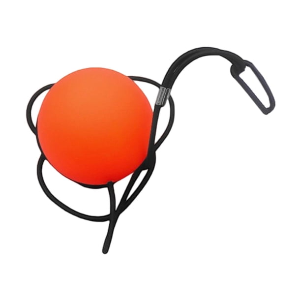 Pelota de entrenamiento de lacrosse con pelota de cuerda para lacrosse para principiantes portátil con naranja