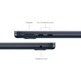 thumbnail image 4 of Apple Apple MacBook Air 13", Apple M3 chip with 8 core CPU, 10 core GPU, 16GB RAM, 256GB SSD, 35W Dual USB-C (Midnight), 4 of 9