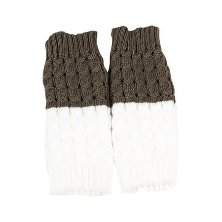 

Gzztg Leg Warmers for Women Womens Boot Cuffs Winter Short Cable Knit Leg Warmers Boot Socks 2 Pairs