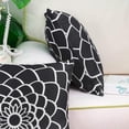 thumbnail image 7 of Pack of 2 Soft Canvas Throw Pillow Covers Cases for Couch Sofa Home Decor Dahlia Floral Outline Both Sides Print 16 X 16 Inches Black, 7 of 7