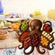 thumbnail image 2 of Bewildely práctico de charcutería de pulpo para cenas junto al mar. Tabla de charcutería de pulpo, etc. Quesos. Almacenamiento y organización del hogar A, 2 of 6