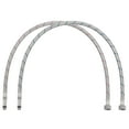 thumbnail image 1 of Conector de línea de suministro de grifo Uxcell de 28", G3/8 hembra x M10 macho, manguera de suministro de agua trenzada de acero inoxidable 304, 2 paquetes, 1 of 7