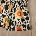thumbnail image 6 of Utoimkio Toddler Baby Girls Summer Outfits Floral Short Sleeve Jumpsuits+Headband Two Piece Outfits Summer Clothes, 6 of 7