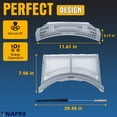 thumbnail image 5 of VNAF93 DV42H5200EW/A3 DV42H5000EW/A3 DV42H5200EP/A3 Dryer Lint Filter Case Screen with Dryer Lint Brush - For Samsung Dryer DV42H5000GW/A3 DV42H5200GF/A3, 5 of 8