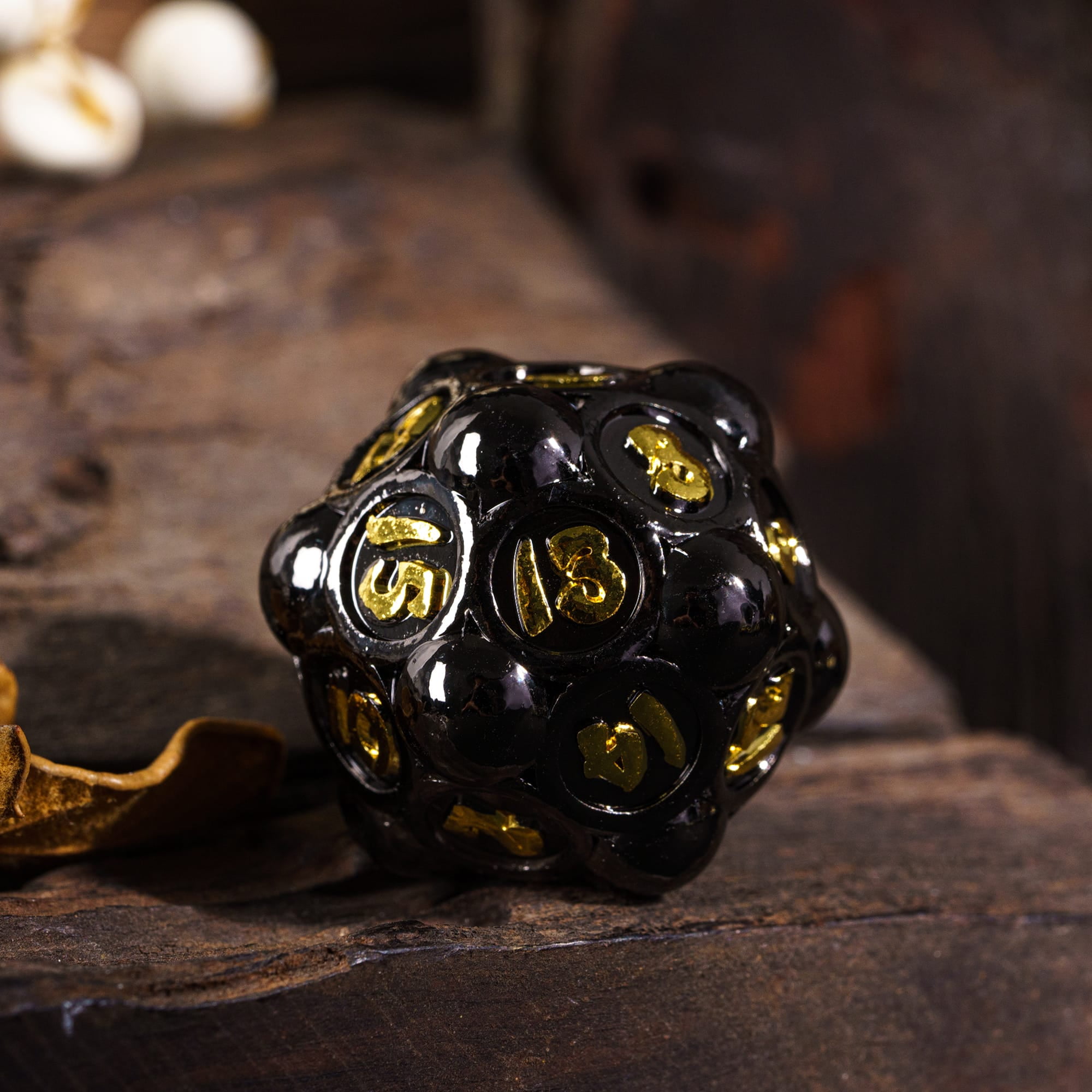 Cusdie 7-Die Metal DND Dice Set, Ball Tip Design Metal Polyhedral D&D Dice Set for DND Dungeons and Dragons TTRPG Role Playing Games