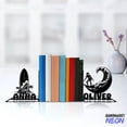 thumbnail image 2 of Handmadetneonsign Surf Board Metal Bookends, Surfer Name Bookend, Surfing Sport Table Sign, Bookshelf Home Decor 75957, 2 of 4