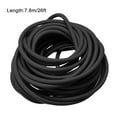 thumbnail image 2 of Uxcell Natural Latex Rubber Tubing 1.6mm ID 3.2mm OD 26ft Black Highly Elastic for Sports Exercise Fitness, 2 of 5