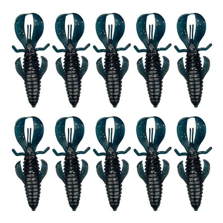 BIBABLYKE 10Pcs Fishing Baits Lures Wacky Lures Fishing Worms Lures Worms Fishing Lures Soft Plastic Fishing Lures