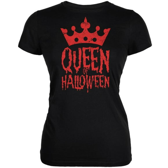 Halloween Queen Of Halloween Black Juniors Soft T-Shirt