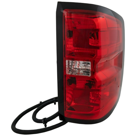Tail Light Compatible with 2016-2019 GMC Sierra 2500 HD 2016-2018 Chevrolet Silverado 1500 Right Passenger With bulb(s)