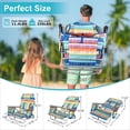 thumbnail image 4 of Silla de playa Suteck BZ-2073-214 mochila plegable 5 posiciones con bolsa termica y soporte lumbar, 4 of 5
