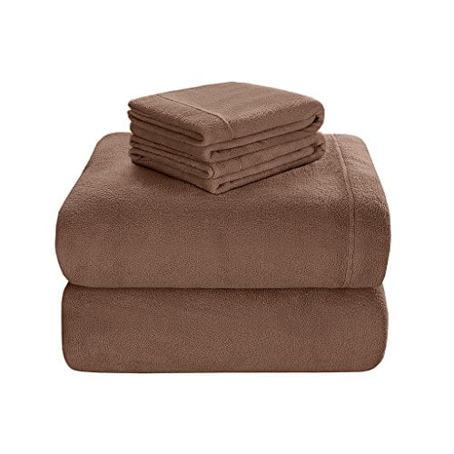 True North par Sleep Philosophy Premier Comfort BL20-0449 Ensemble de Draps Soloft, Jumeau, Vison