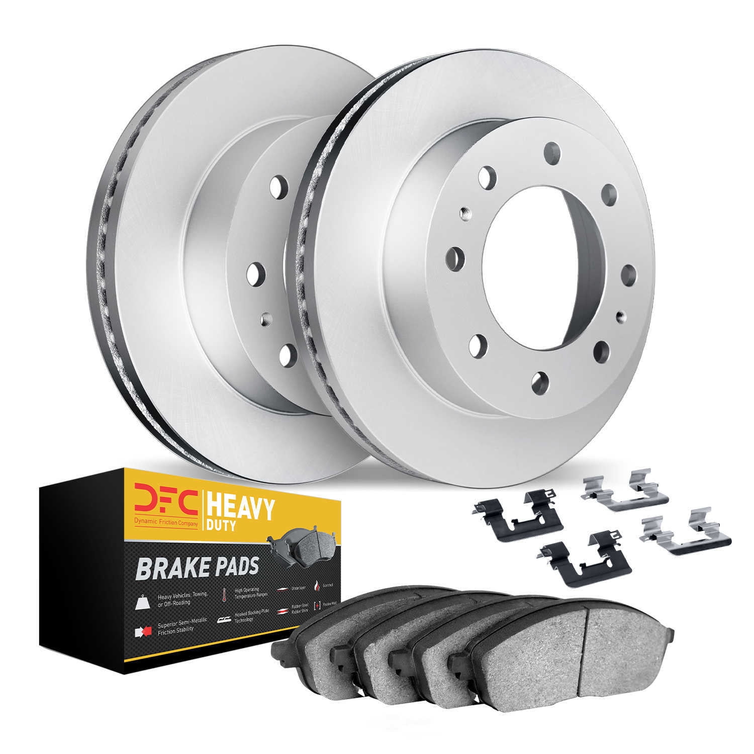 Dynamic Friction Company 4212-99129 DFC Geospec Rotors with Heavy Duty Brake Pads includes Hardware