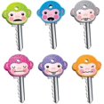 thumbnail image 1 of 6 Pcs Key Caps Covers Cute Monkey Key Covers Fits Most Standard Keys Made For Easy Identifying Door Keys, 1 of 5