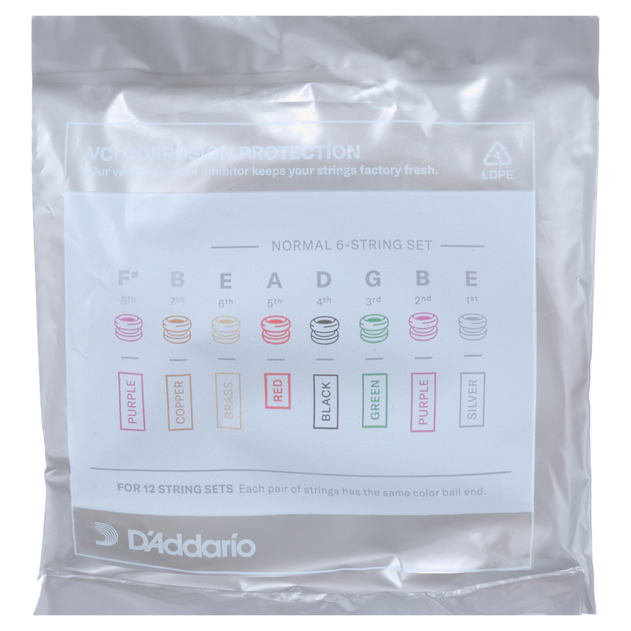 D'Addario EJ15-3D Phosphor Bronze Acoustic Guitar Strings, Extra Light, 3 Sets
