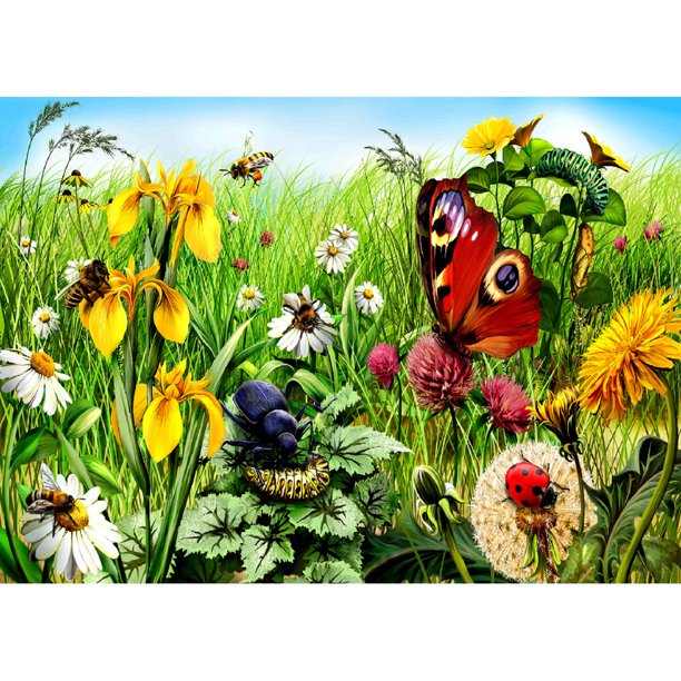 Pintura de diamante (DB3107) 5D DIY mariposas recoger miel bordado cuadrado 50x70cm FLhrweasw Nuevo