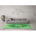 thumbnail image 3 of Ahgly Company Indoor Round Medallion Emerald Green Traditional Area Rugs, 7' Round, 3 of 4