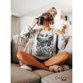 thumbnail image 3 of Vintage Oversized Moth Shirt, Cottagecore Nature , Washed Boho Gothic Nature Tee,, 3 of 6