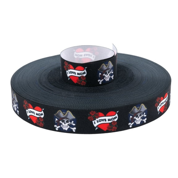 Country Brook Design® 7/8 inch I Love Mom Grosgrain Ribbon, 5 Yards