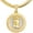 Gold, variant on High Quality 14 K Gold Plated Hip Hop Jesus Medallion Pendant 20" Miami Cuban Chain Necklace MCP 118 G