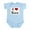 Sky Blue, variant on CafePress - I Love Taco Infant Bodysuit - Baby Light Bodysuit, Size Newborn - 24 Months