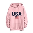 thumbnail image 6 of Yertdoel Hoodies for Men Drawstring USA Graphic Print Long Sleeve Hooded Sweatshirt Stylish Warm Casual Pullover Top with Pocket, 6 of 7