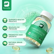 Pumpkin Seed Oil Capsules- Pumpkin Seed Oil Supplement for Hair Growth, Youthful Skin, Prostate Health, Urinary Tract Support