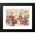 thumbnail image 2 of Santō Kyōden 18x14 Black Modern Framed Museum Art Print Titled - Shin Bijin Awase Jihitsu Kagami, Pl.4 (1784), 2 of 5