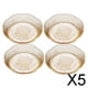 thumbnail image 1 of Conjunto de Platos para Ensalada Elegantes y Modernos Soledad 5 Piezas 15,7x15,7x2,8 cm, 1 of 10