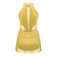 thumbnail image 4 of vastwit Girls Ballet Dress Kids Dance Leotard Lyrical Dress Sleeveless Dance Bodysuit with Skirt Yellow 16, 4 of 7