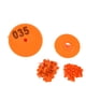 thumbnail image 4 of Etiqueta De Oreja Redonda De Cerdo, No Se Desvanece Firme Identificación Conveniente Etiqueta De Oreja De Ganado Para Zorros Para Cerdos Para Ovejas ANGGREK Naranja, 4 of 8