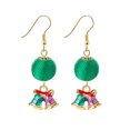 thumbnail image 1 of Pendientes HUOGUO con forma de bola de Navidad con forma de alfiler plateado para uñas, 1 of 2