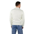 thumbnail image 3 of Socal Look Men's Sweater Crew Neck Long Sleeve Acrylic Pullover White, 2XL, 3 of 7