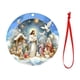 thumbnail image 2 of Belén de madera adorno del árbol de Navidad • Decoración religiosa de 3,14 pulgadas • Belén tallado a mano • Regalo sagrado de la Navidad, 2 of 9