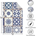 thumbnail image 3 of Kitchen Towels Retro Talavera Ceramic Pattern Cleaning Towel Absorbent Hand Towels Tea Towels for Home Restaurant Dish Clean 28" x 18", 1PC, 3 of 7