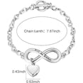 thumbnail image 6 of XIUDA Urn Bracelet for Ashes - Cremation Bracelet with Heart Locket Holder - Bangle Link Chain for Women & Men, 6 of 6