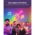 thumbnail image 6 of Dranite 16.4ft RGBIC LED Neon Rope Light w/App Remote Alexa Google Music Sync, 6 of 10