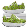 thumbnail image 1 of Regalo del día del maestro Zapatos de mujer con estampado digital de dibujos animados Zapatos de aumento de altura para niñas Zapatos escolares Zapatos, 1 of 5