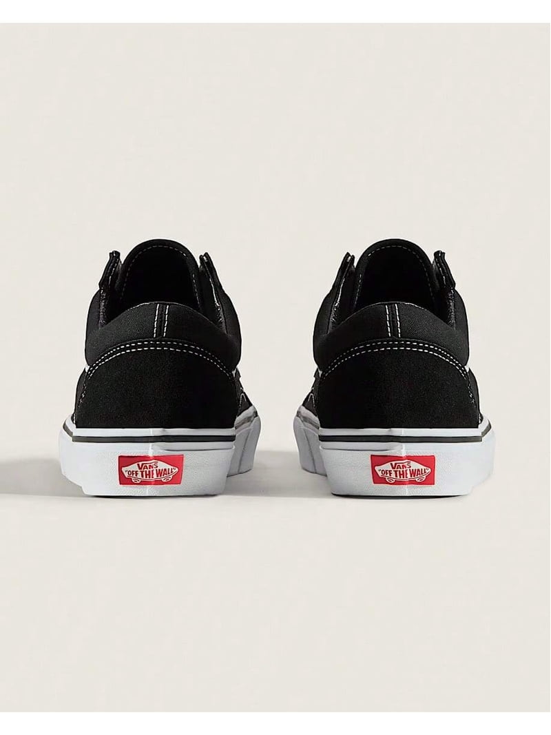Vans Black Canvas Sneakers with White Stitching size 5.5 Vans Authentic Black and White Canvas Skate Shoes | Zumiez main image 2