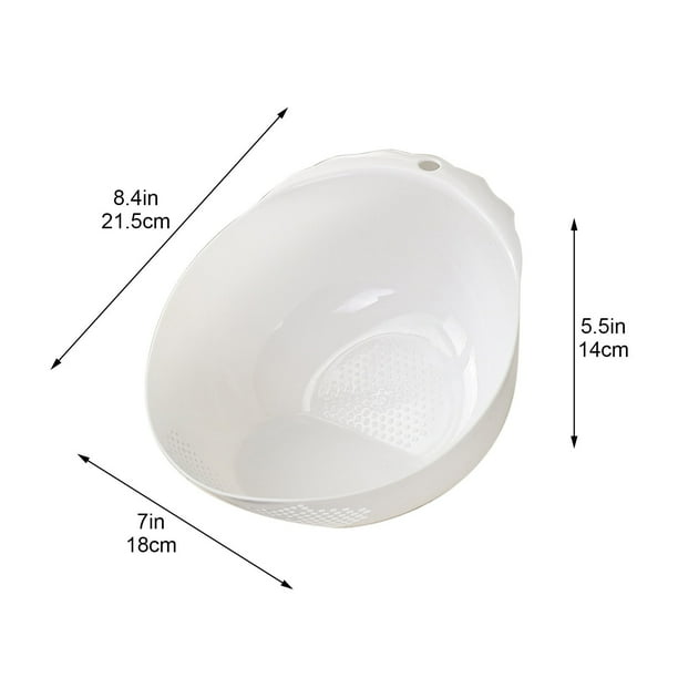 Pisexur Batería de cocina Cesta de drenaje para colador de arroz, colador de arroz, cesta multifuncional para lavar verduras y cocina doméstica. para la cocina del hogar