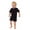 Black, variant on <![CDATA[Interlock Short Sleeve Romper-Heather-3-6 m]]>