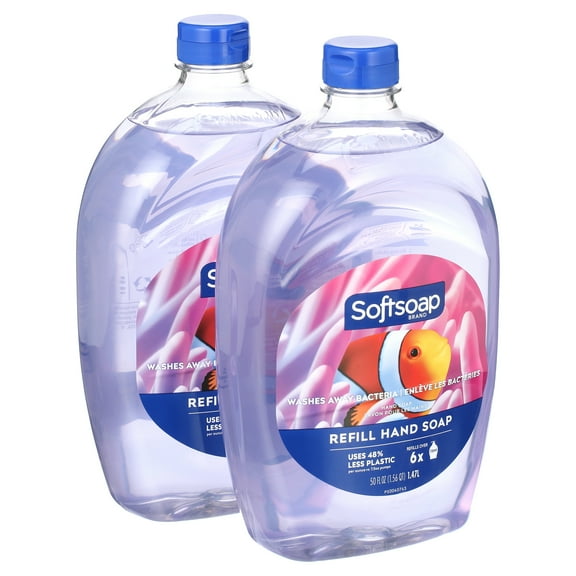 (Twin Pack) Softsoap Liquid Hand Soap Refill, Aquarium, 50 oz
