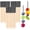 Black, variant on 400 Pcs Bamboo Appetizer Cocktail Picks,Bexikou 4.7in Long Fruit Food Picks for Party Supplies,Decorative Wooden Cocktail Sticks for Food Drinks Fruit Charcuterie