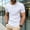 White, variant on Mens Short Sleeve Crewneck V Neck T Shirts Pullover Summer Casual
