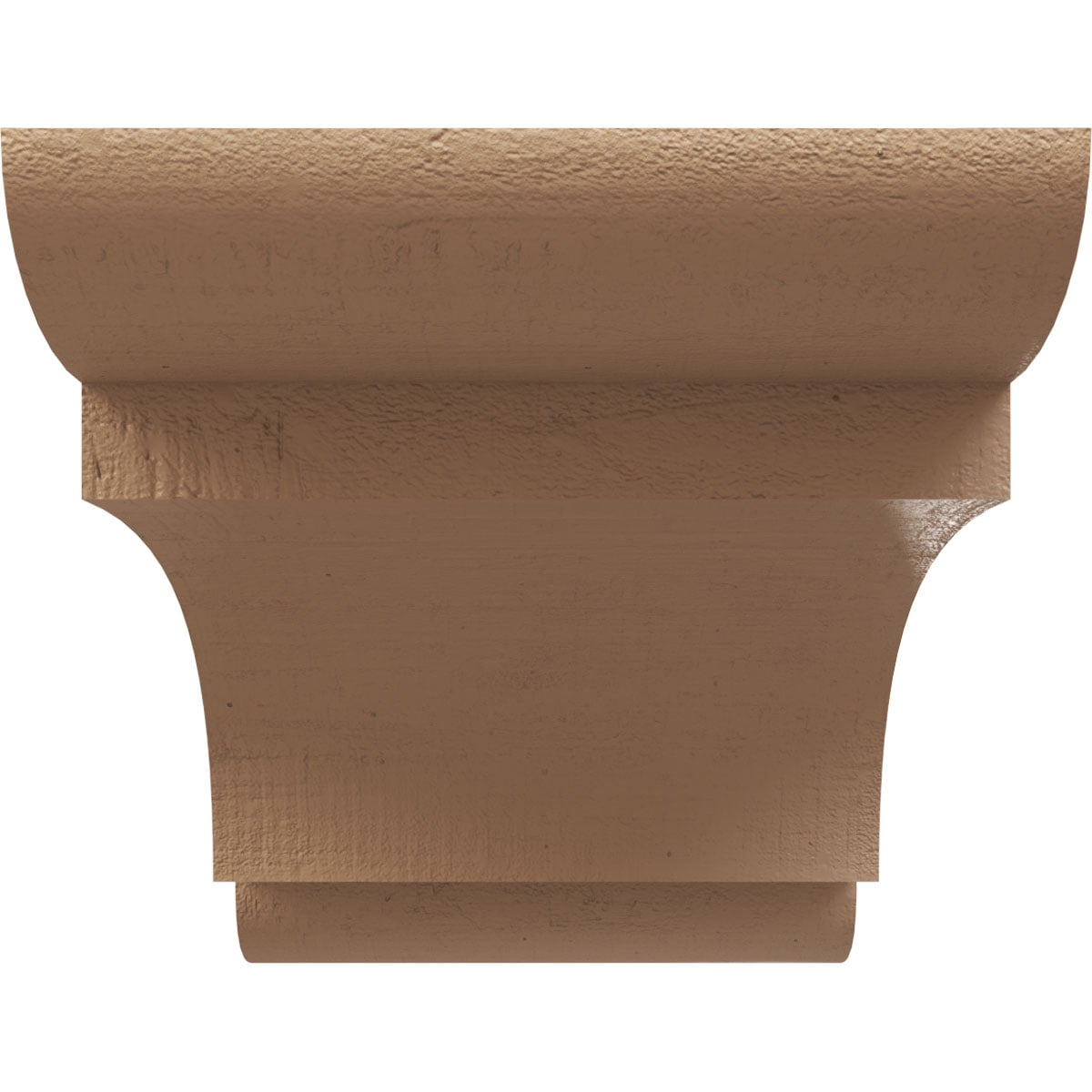 12"W x 24"D x 12"H Wide New Brighton Rough Cedar Woodgrain TimberThane Corbel, Primed Tan