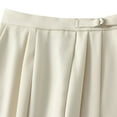 thumbnail image 3 of ASFGIMUJ Women Mid Length Suit Skirt A Line High Waisted Pleated Skirt Daily Half Suit Skirts, 3 of 6