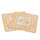thumbnail image 2 of FDIT 7.9x7.9 Pulgadas De 2 Manteles Individuales De Oro, Alfombrillas De PVC Sin Deslizamiento, Montañas Rusas Lavables Para La Fiesta De Bodas Decoración De La Cocina Del Hogar, 2 of 7