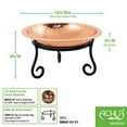 thumbnail image 2 of Achla BBHC-01-S1 Hammered Copper Birdbath with Short Stand, 2 of 7